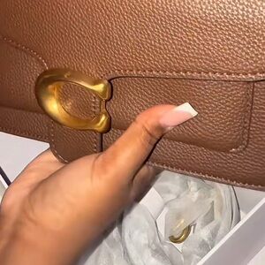 Brown Leather Coach Bag